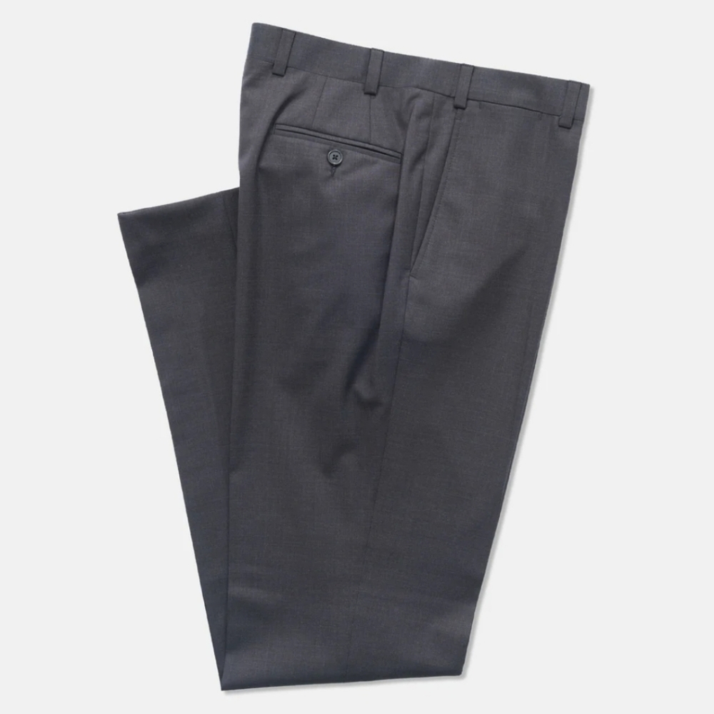 J PRESS Tropical Wool Trousers - Gray - Size 38 - NWT